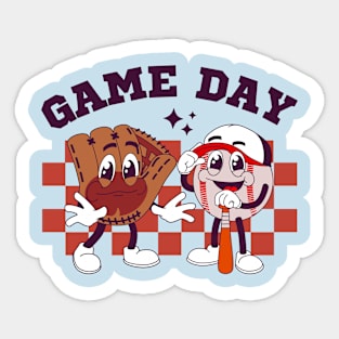 Game Day Baseball Sticker